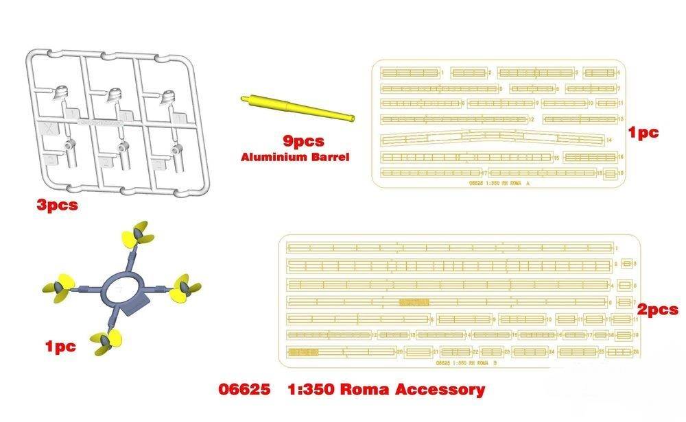 Italian Navy Battleship RN Roma Upgrade Sets – Image 3