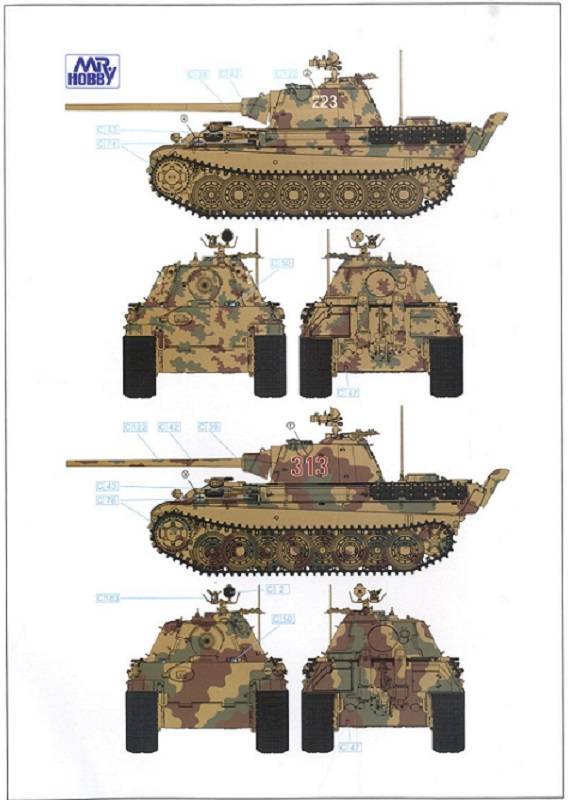 German Medium Tank Sd.Kfz.171 Panther Ausf. F w/ workable track, Kw.K L/70 & Kw.K L/100 – Image 15