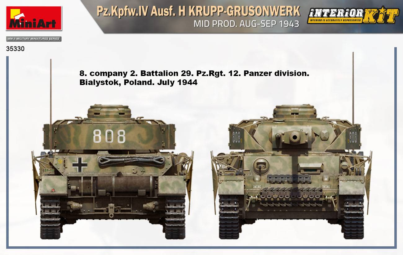 Pz.Kpfw.IV Ausf. H KRUPP-GRUSONWERK. MID PROD. AUG-SEP 1943. INTERIOR KIT – Image 18