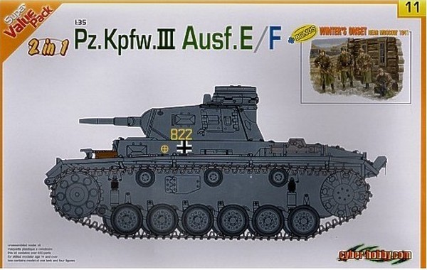 Pz.Kpfw.III Ausf.E/F (2 in 1) w/Winter's Onset Near Moscow 1941
