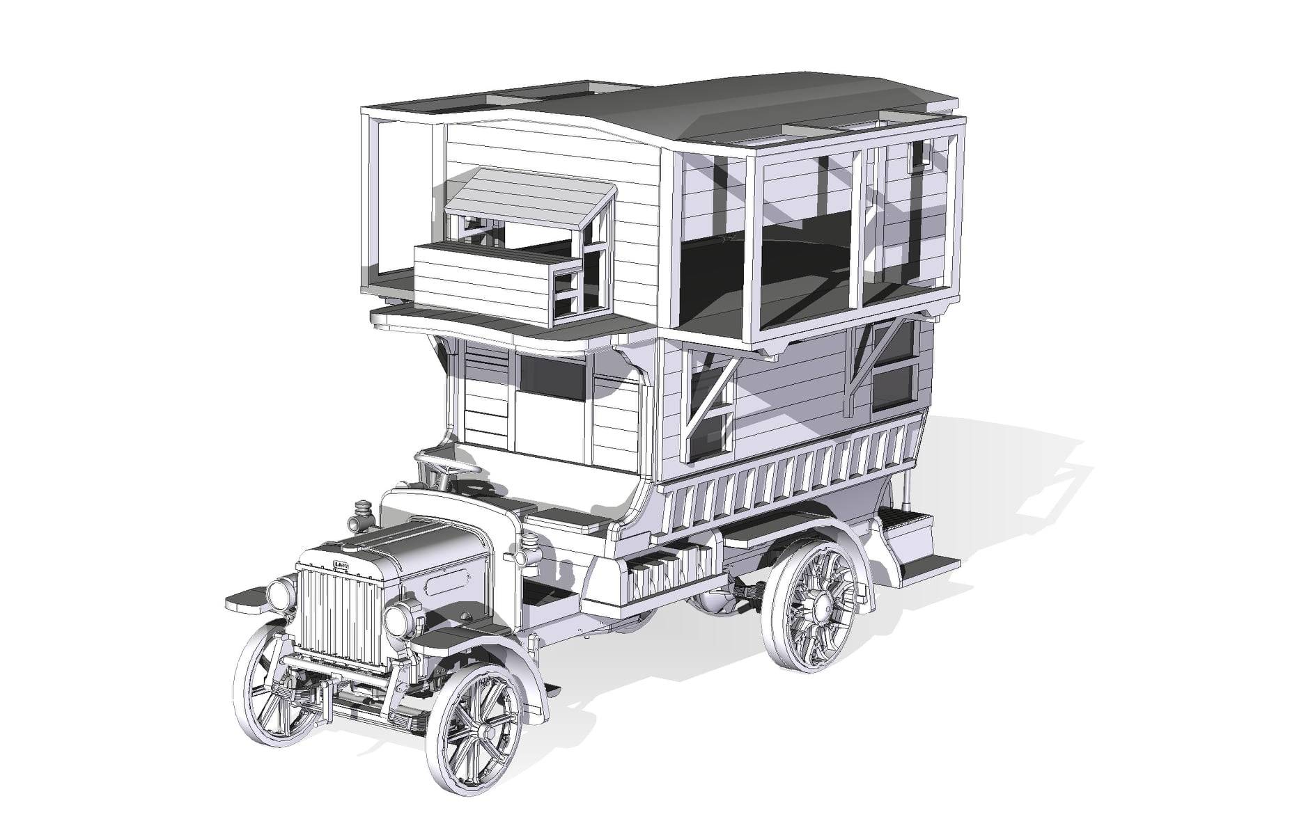 WWI B-Type Bus Pigeon Loft – Image 3