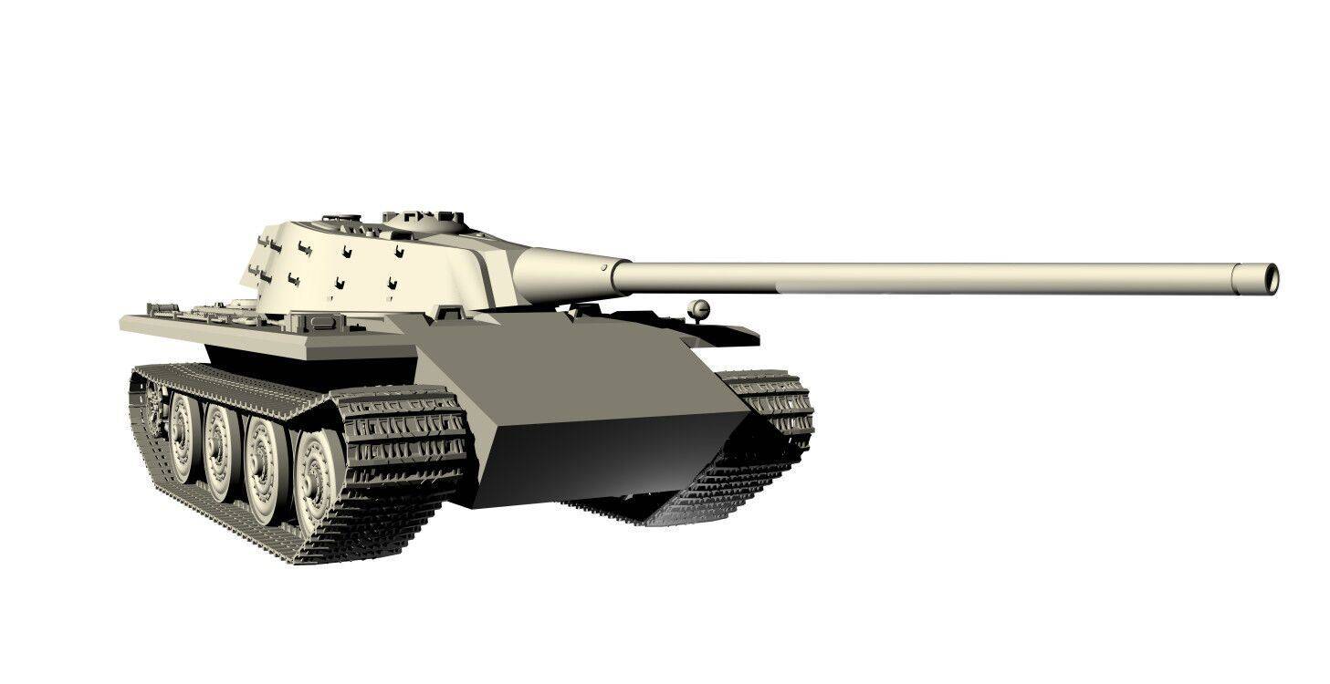 German Panzerkampfwagen Säbelzahntiger E-60 Ausf.D mit 12.8cm L/55 – Image 3