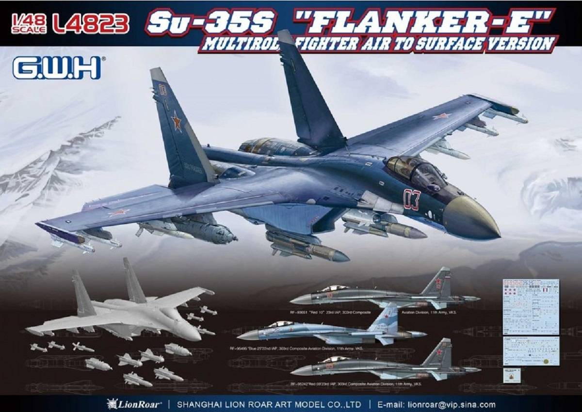 Su-35S `Flanker-E` Multirole Fighter Air to Surface Version