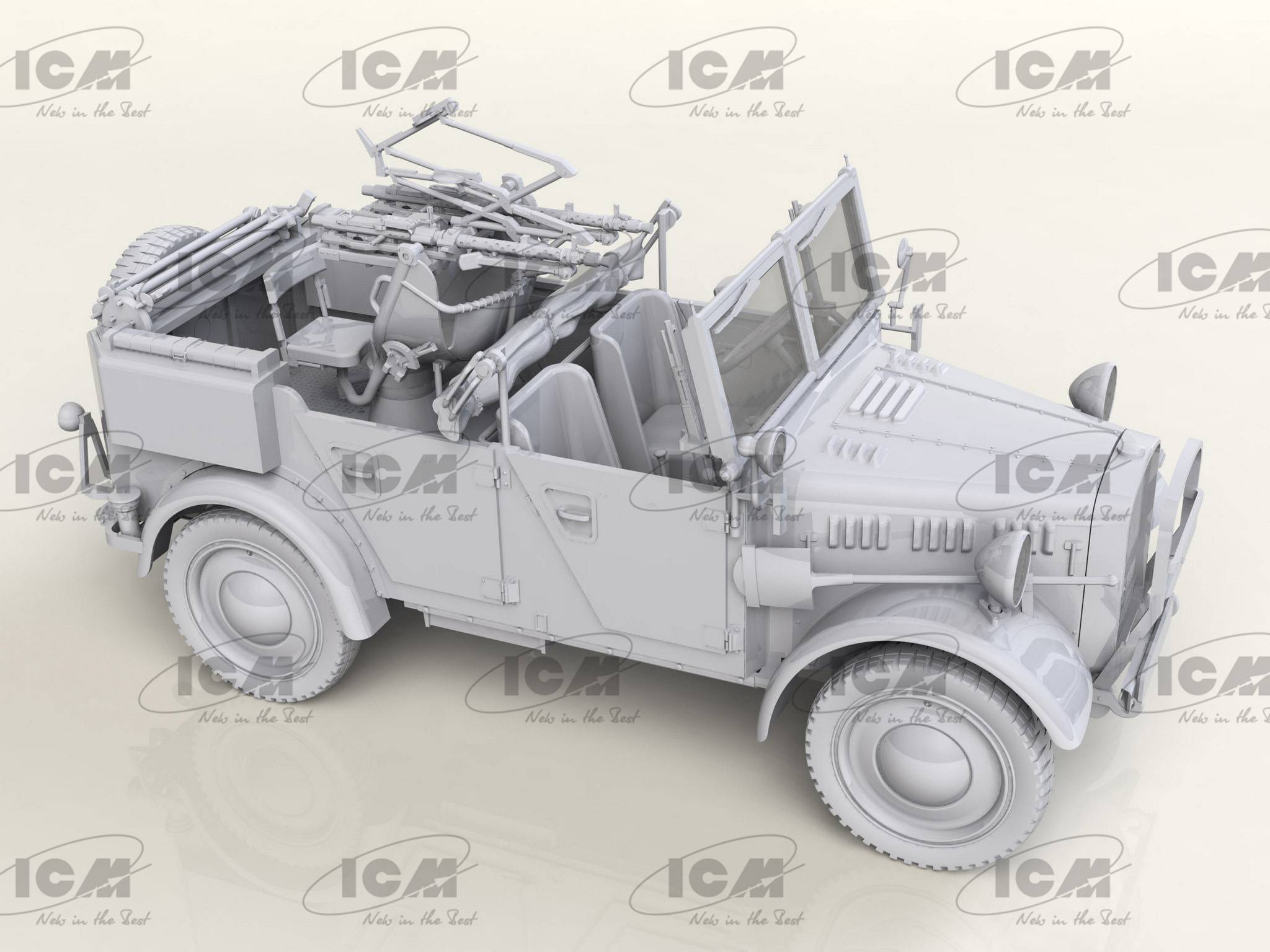 le.gl.Einheits-Pkw Kfz.4 WWII German Light Anti-Aircraft Vehicle – Image 2