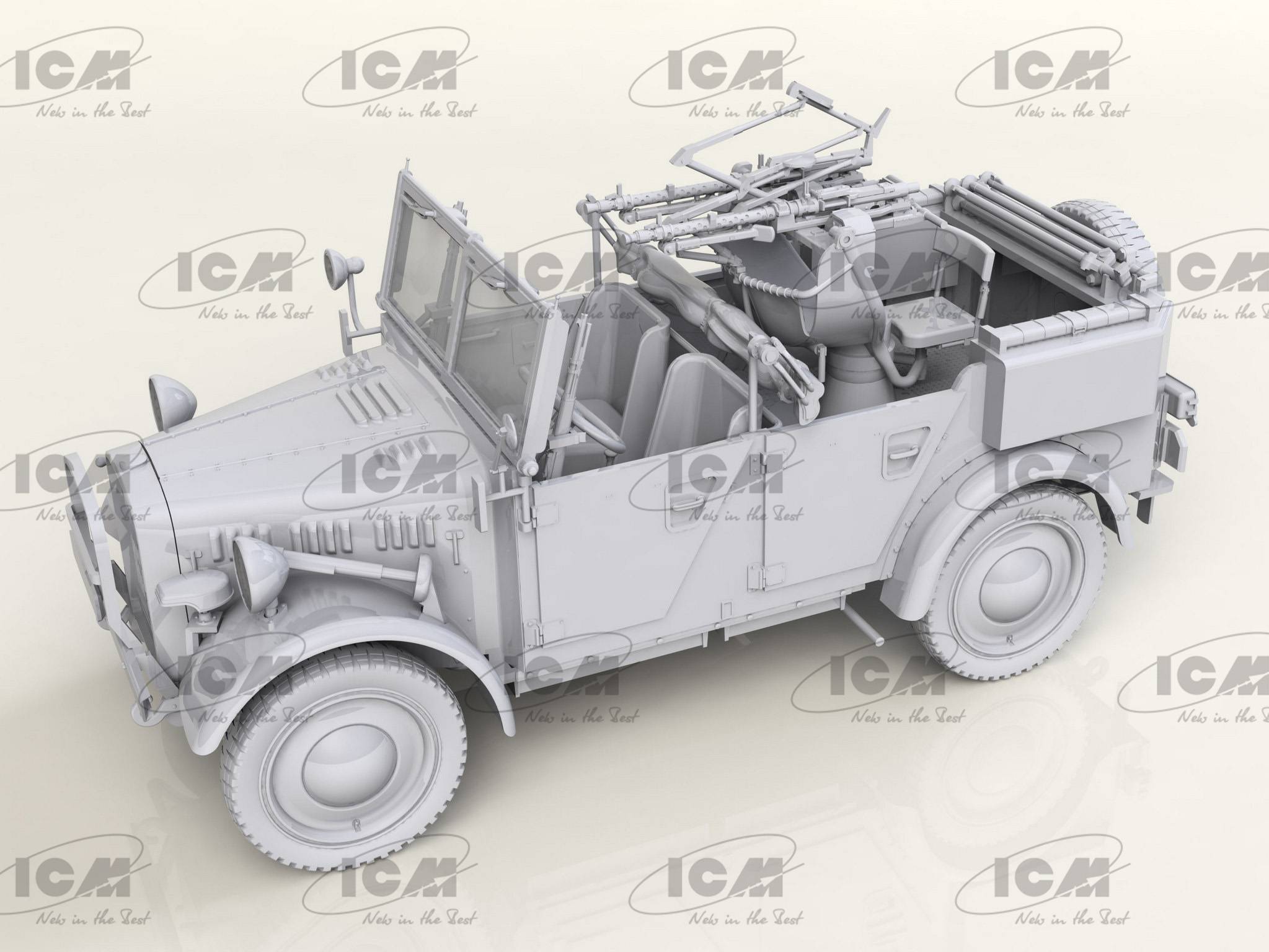 le.gl.Einheits-Pkw Kfz.4 WWII German Light Anti-Aircraft Vehicle – Image 3