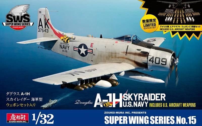 A-1H Skyraider U.S. Navy INCLUDES U.S. AIRCRAFT WEAPONS