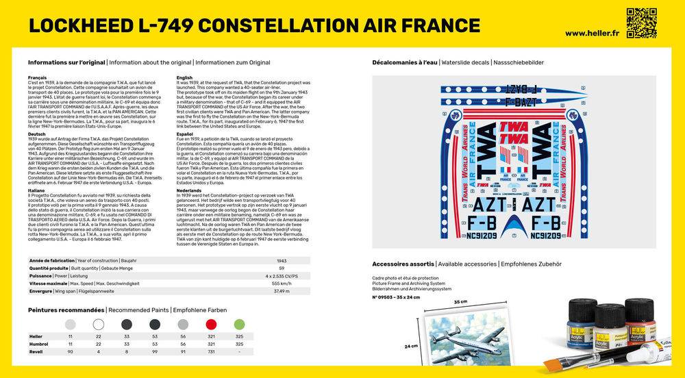 STARTER KIT L-749 Constellation AIR FRANCE – Image 2