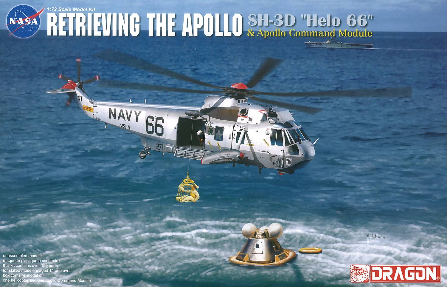 "Retrieving The Apollo" SH-3D "Helo 66" & Apollo Command Module