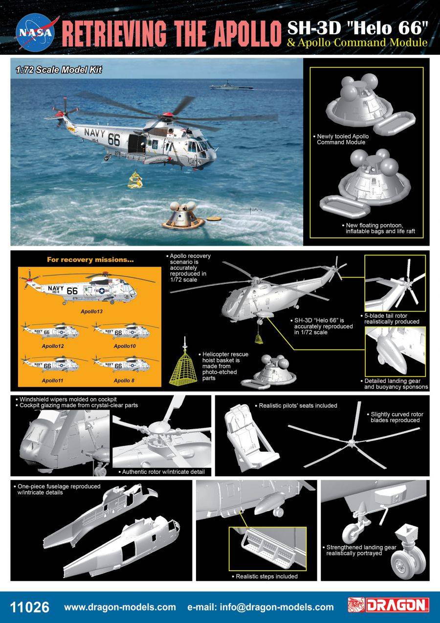 "Retrieving The Apollo" SH-3D "Helo 66" & Apollo Command Module – Image 3