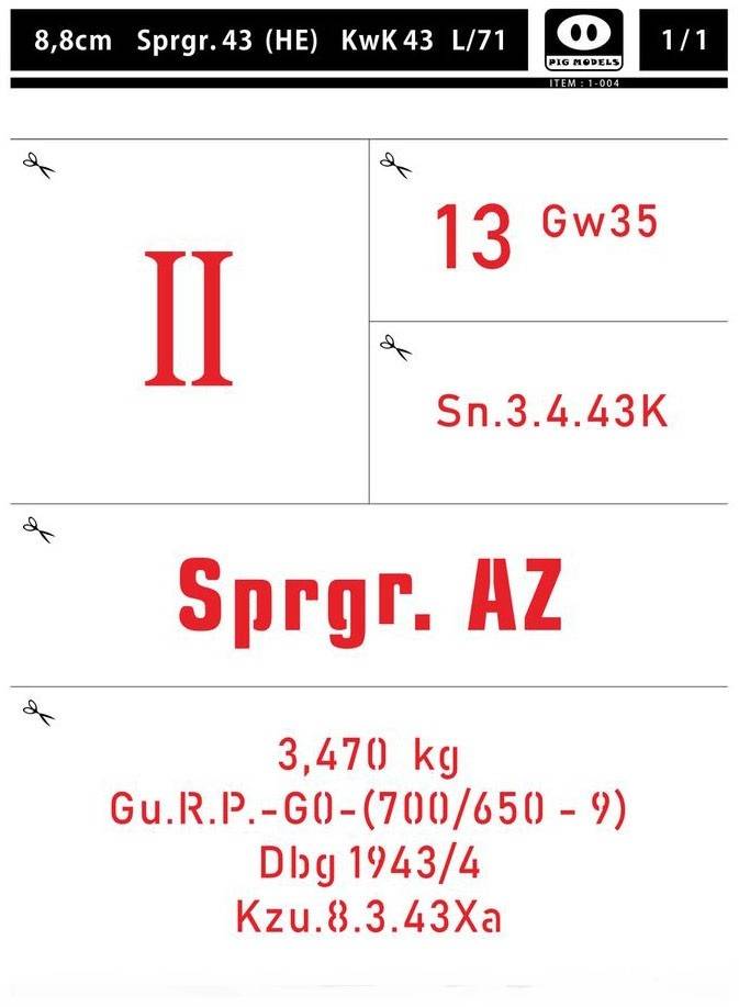 8.8cm Pzgr.39/43 (APCBC-HE) L/71 – Image 6