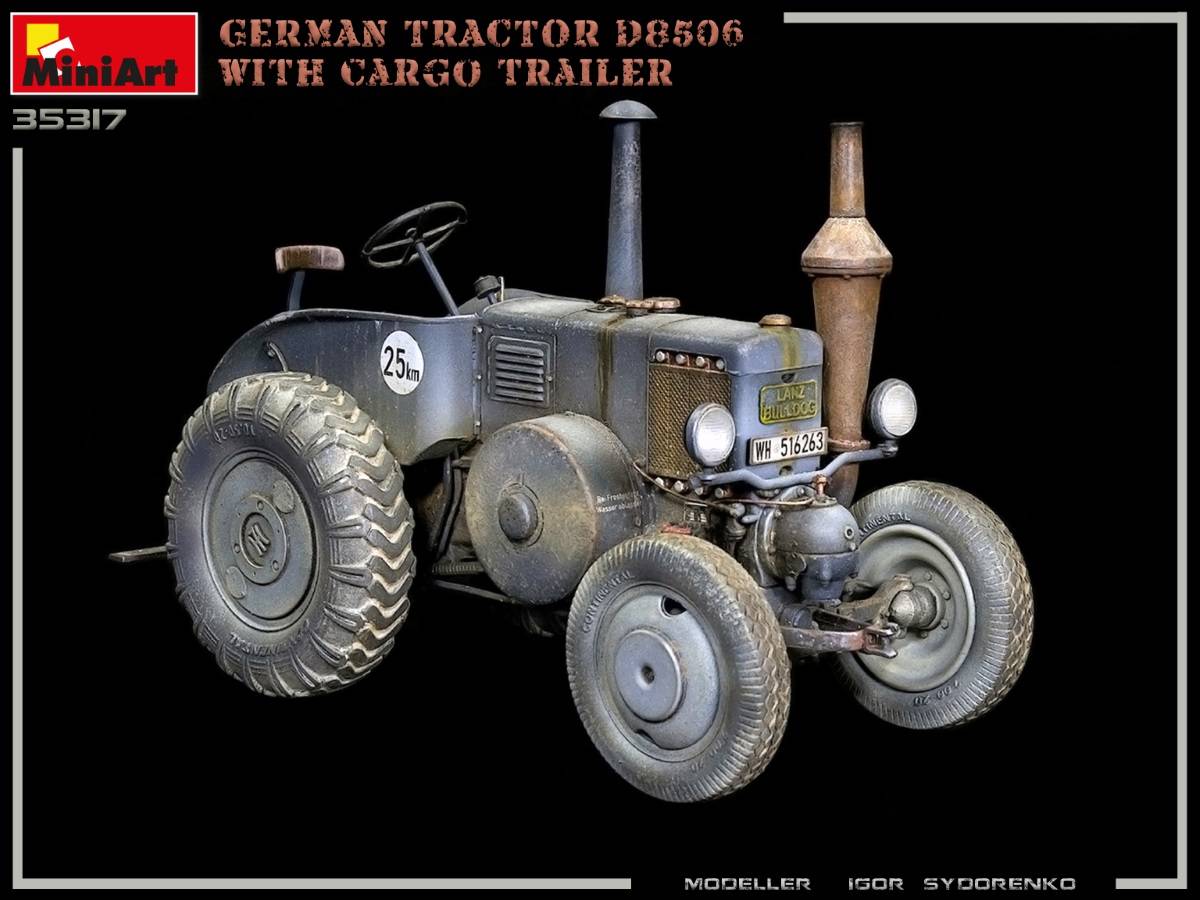 GERMAN TRACTOR D8506 WITH CARGO TRAILER – Image 6