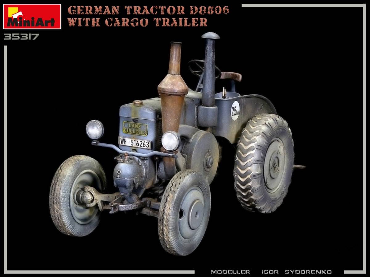 GERMAN TRACTOR D8506 WITH CARGO TRAILER – Image 7