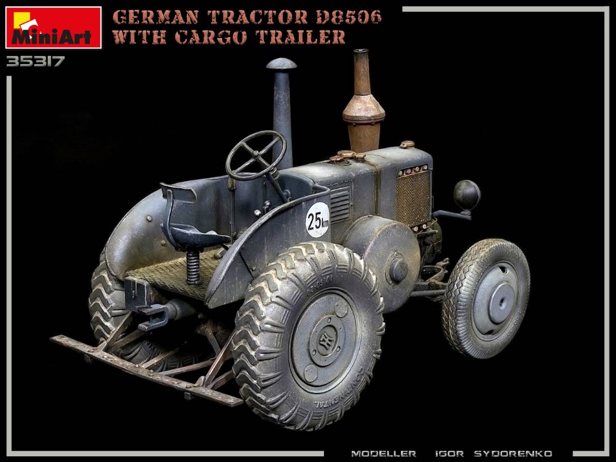 GERMAN TRACTOR D8506 WITH CARGO TRAILER – Image 8
