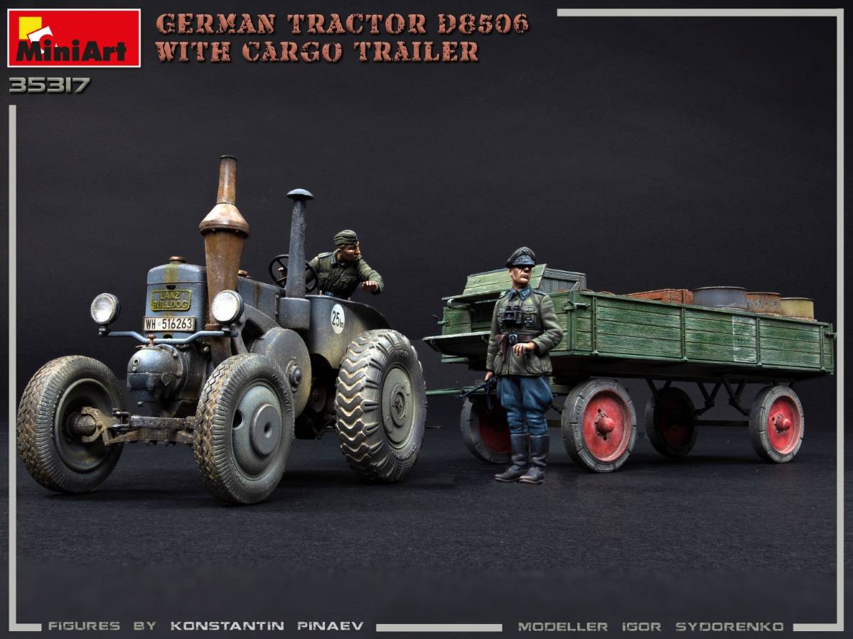 GERMAN TRACTOR D8506 WITH CARGO TRAILER – Image 9
