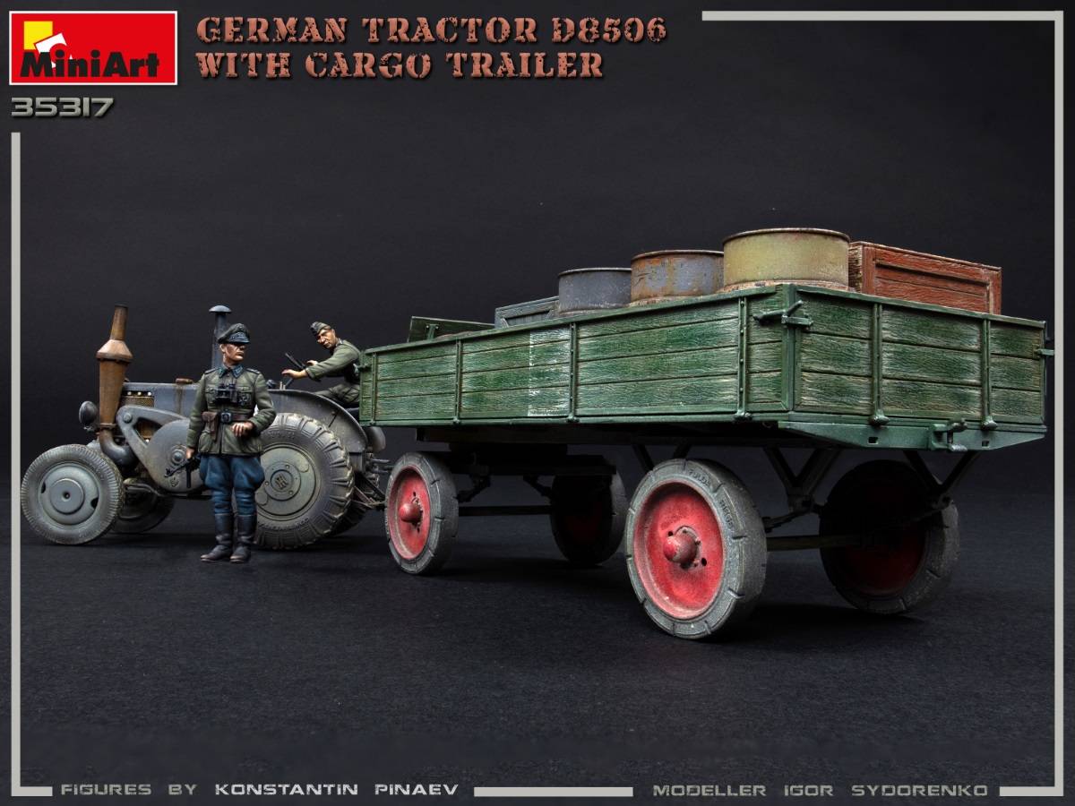 GERMAN TRACTOR D8506 WITH CARGO TRAILER – Image 10