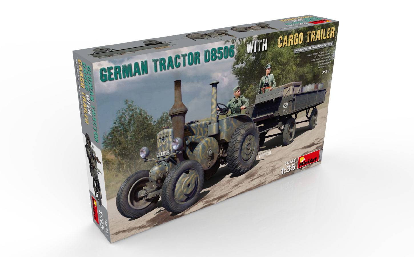 GERMAN TRACTOR D8506 WITH CARGO TRAILER – Image 15