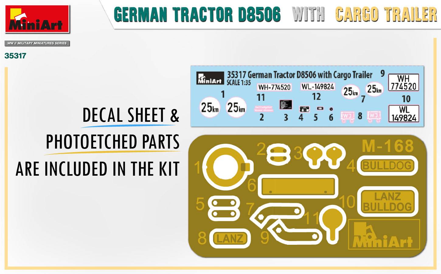 GERMAN TRACTOR D8506 WITH CARGO TRAILER – Image 16