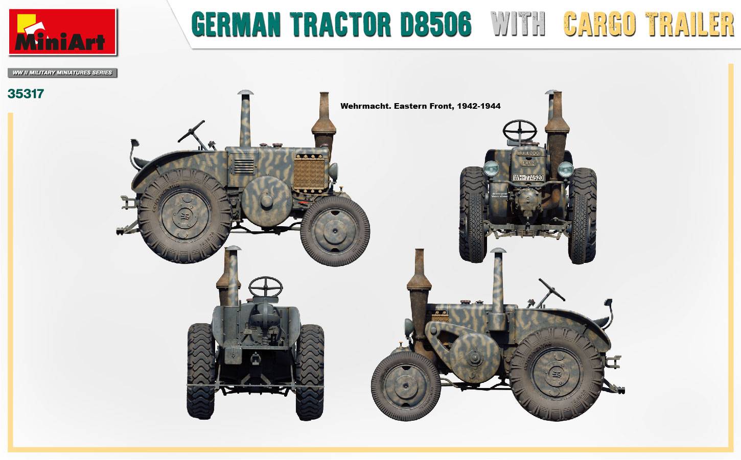 GERMAN TRACTOR D8506 WITH CARGO TRAILER – Image 20