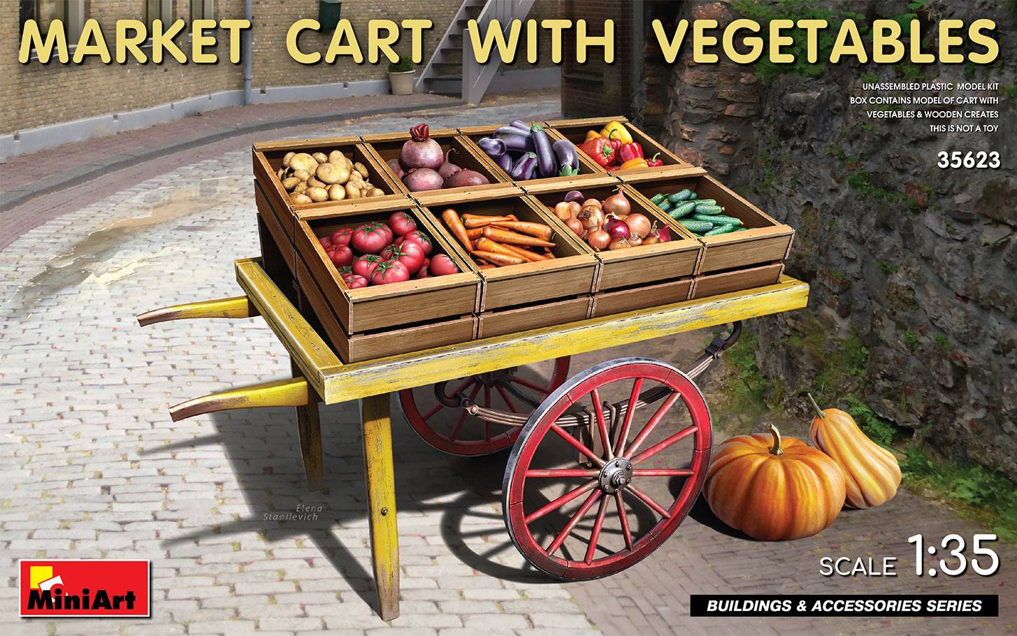 CHARIOT DE MARCHÉ AUX LÉGUMES