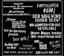 WWII GERMAN WALLS SLOGANS