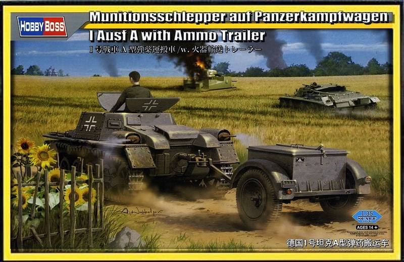 Munitionsschlepper auf Panzerkampfwagen I ausf A with Ammo Trailer