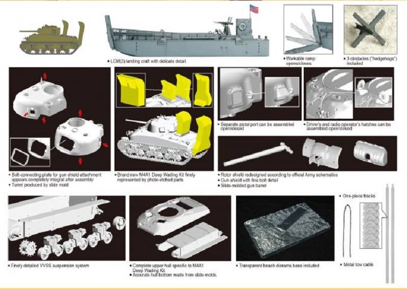 LCM(3) Landing Craft + M4A1 w/Deep Wading Kit – Image 2
