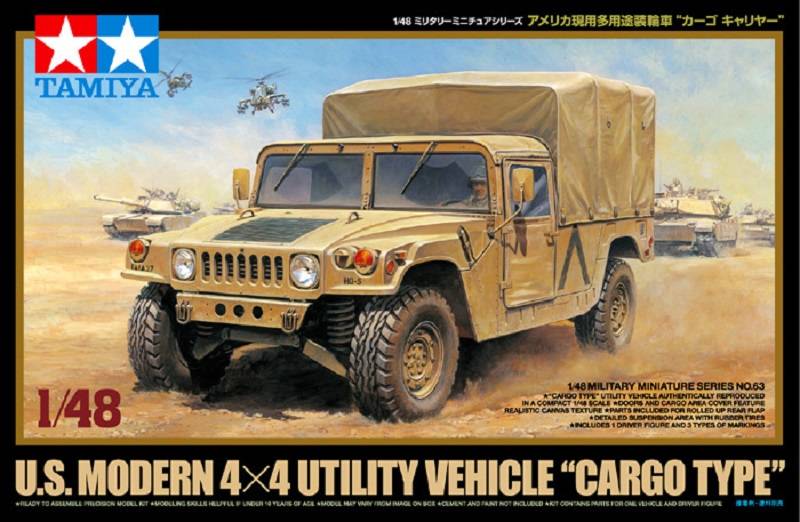 US Modern 4x4 Humvee Cargo Vehicle
