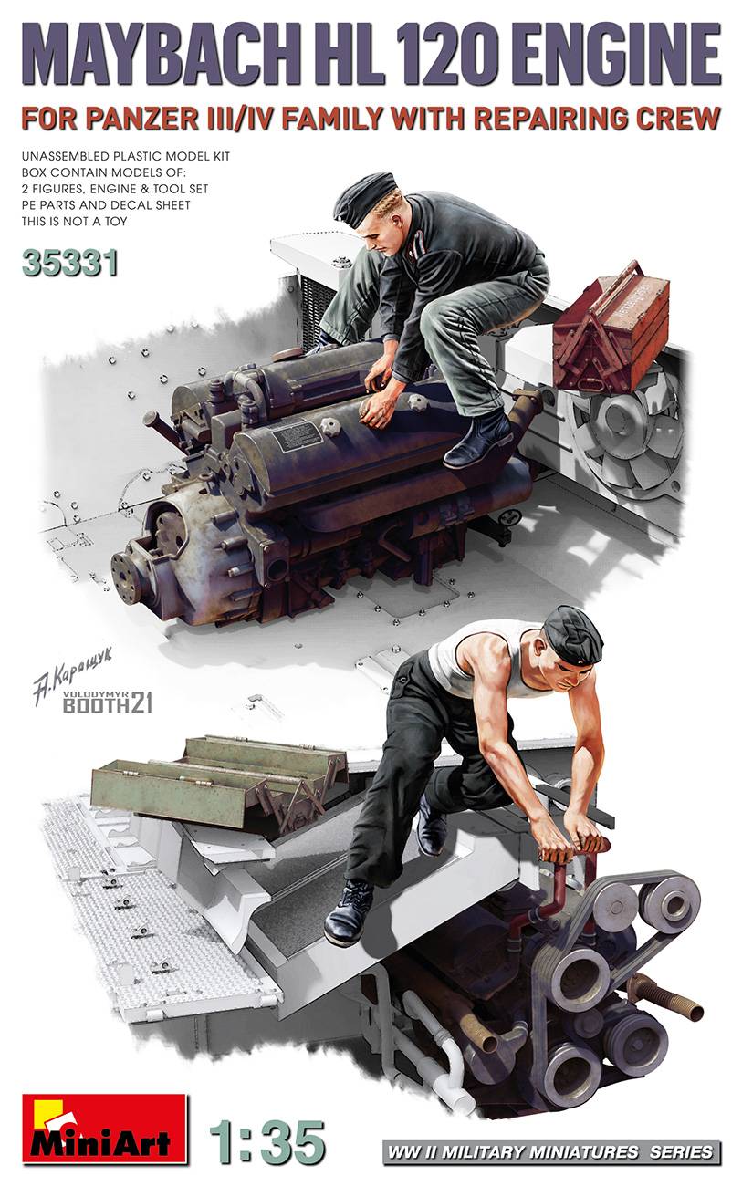 MAYBACH HL 120 ENGINE FOR PANZER III/IV FAMILY WITH REPAIR CREW