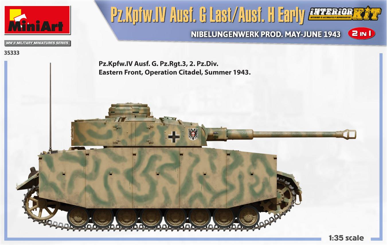 Pz.Kpfw.IV Ausf. G Last/Ausf. H Early. NIBELUNGENWERK PROD. MAY-JUNE 1943. 2 IN 1 INTERIOR KIT – Image 16