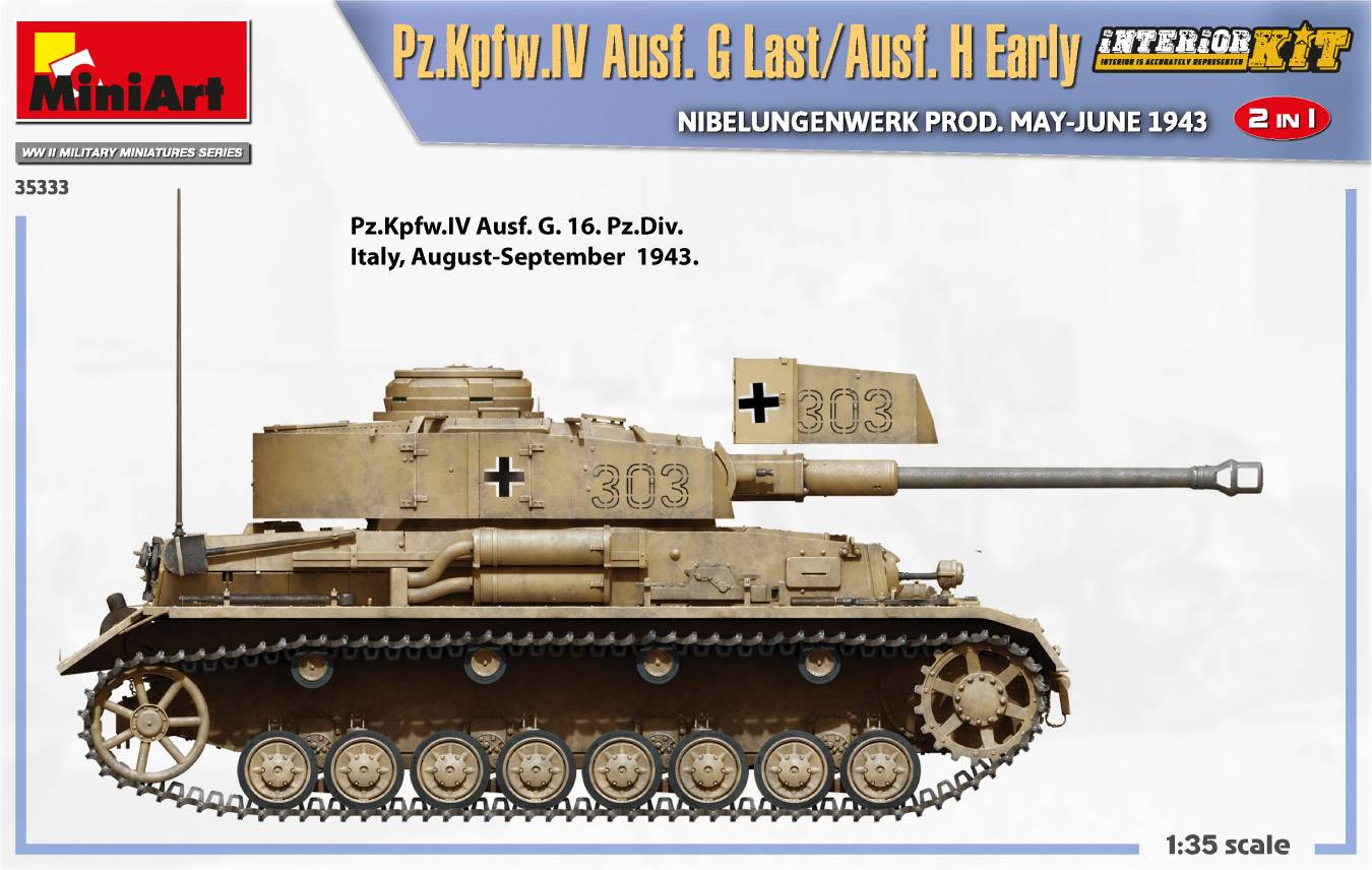 Pz.Kpfw.IV Ausf. G Last/Ausf. H Early. NIBELUNGENWERK PROD. MAY-JUNE 1943. 2 IN 1 INTERIOR KIT – Image 18