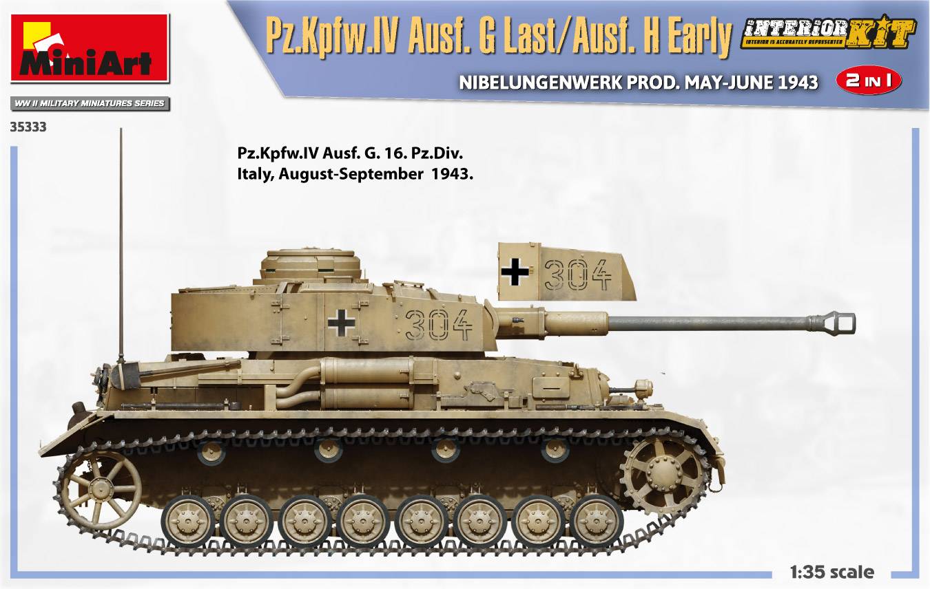 Pz.Kpfw.IV Ausf. G Last/Ausf. H Early. NIBELUNGENWERK PROD. MAY-JUNE 1943. 2 IN 1 INTERIOR KIT – Image 20