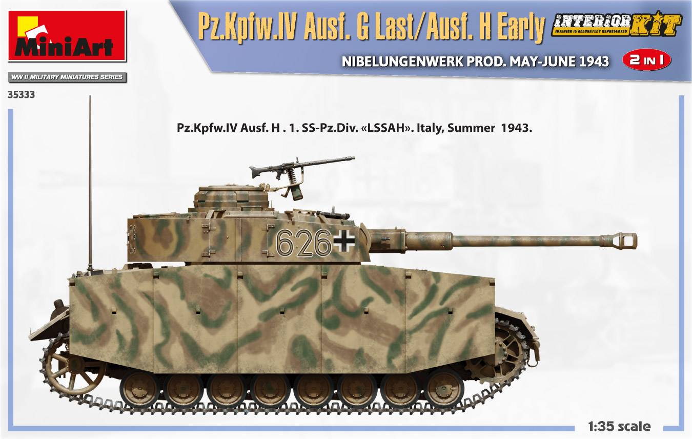 Pz.Kpfw.IV Ausf. G Last/Ausf. H Early. NIBELUNGENWERK PROD. MAY-JUNE 1943. 2 IN 1 INTERIOR KIT – Image 22