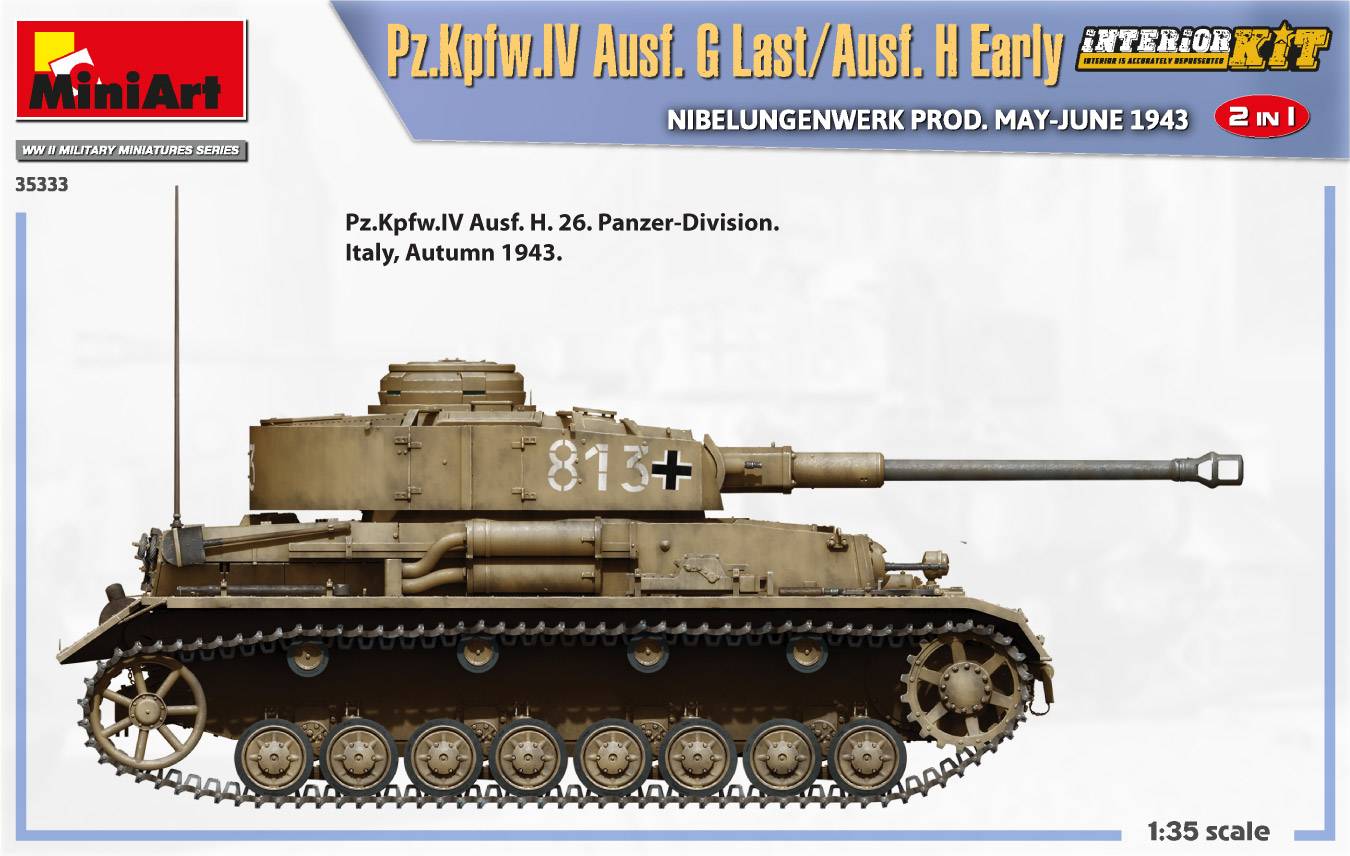 Pz.Kpfw.IV Ausf. G Last/Ausf. H Early. NIBELUNGENWERK PROD. MAY-JUNE 1943. 2 IN 1 INTERIOR KIT – Image 24