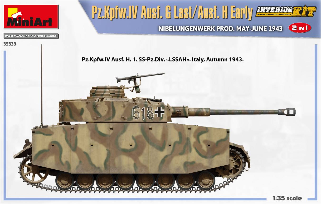 Pz.Kpfw.IV Ausf. G Last/Ausf. H Early. NIBELUNGENWERK PROD. MAY-JUNE 1943. 2 IN 1 INTERIOR KIT – Image 26