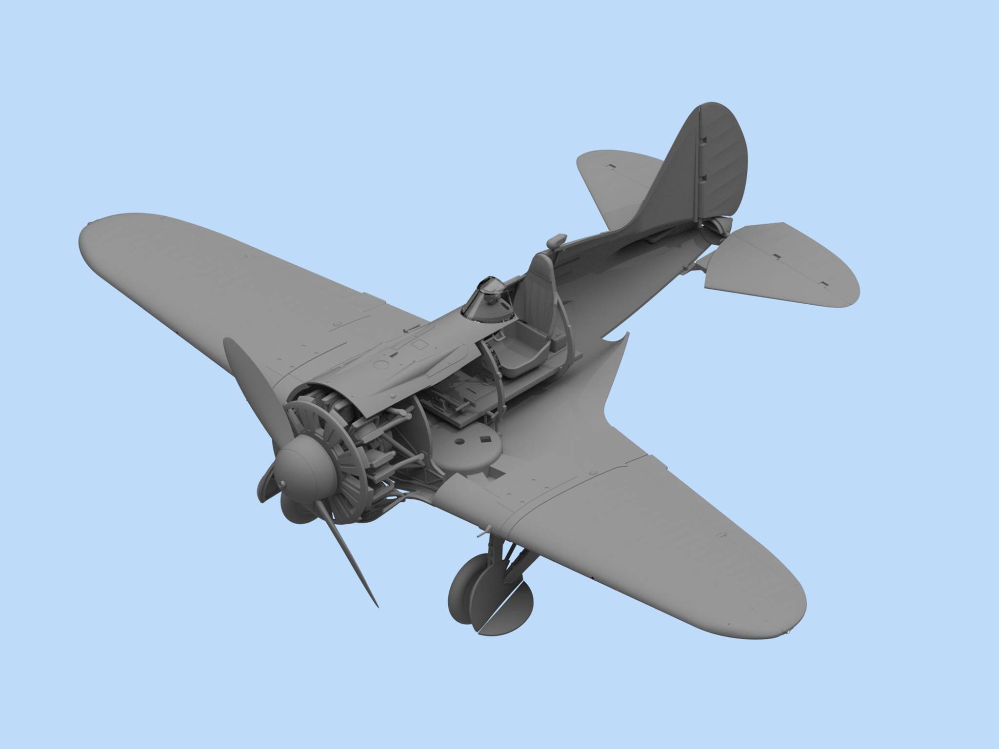 I-16 type 24 WWII Soviet Fighter – Image 3