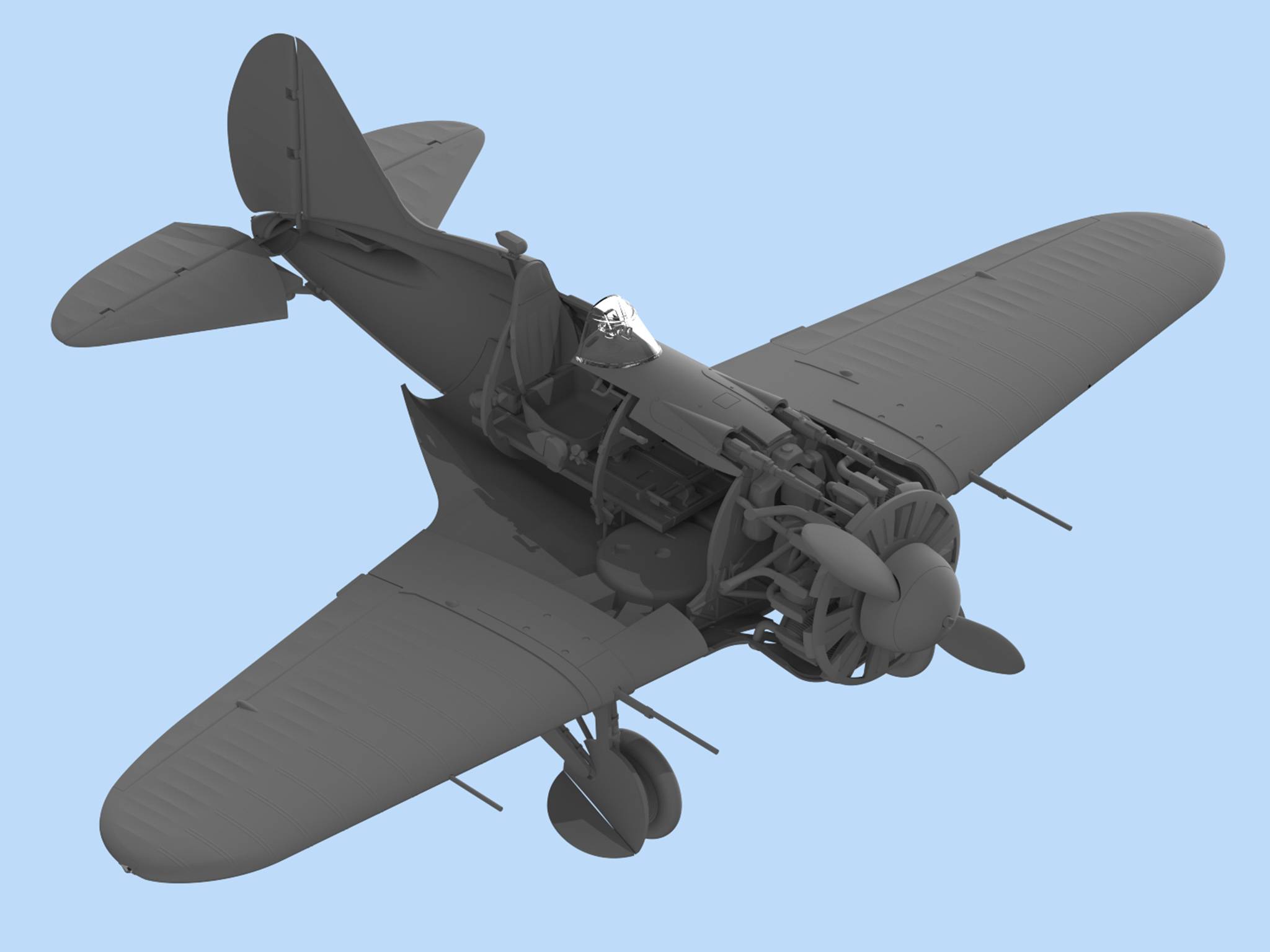 I-16 type 28 WWII Soviet Fighter – Image 3
