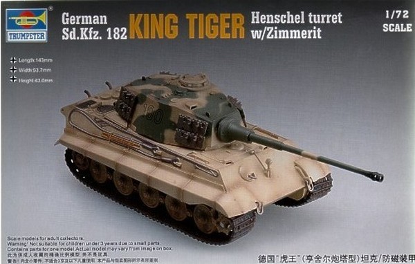 Sd.Kfz.182 King Tiger Henschel Turret w/Zimmerit