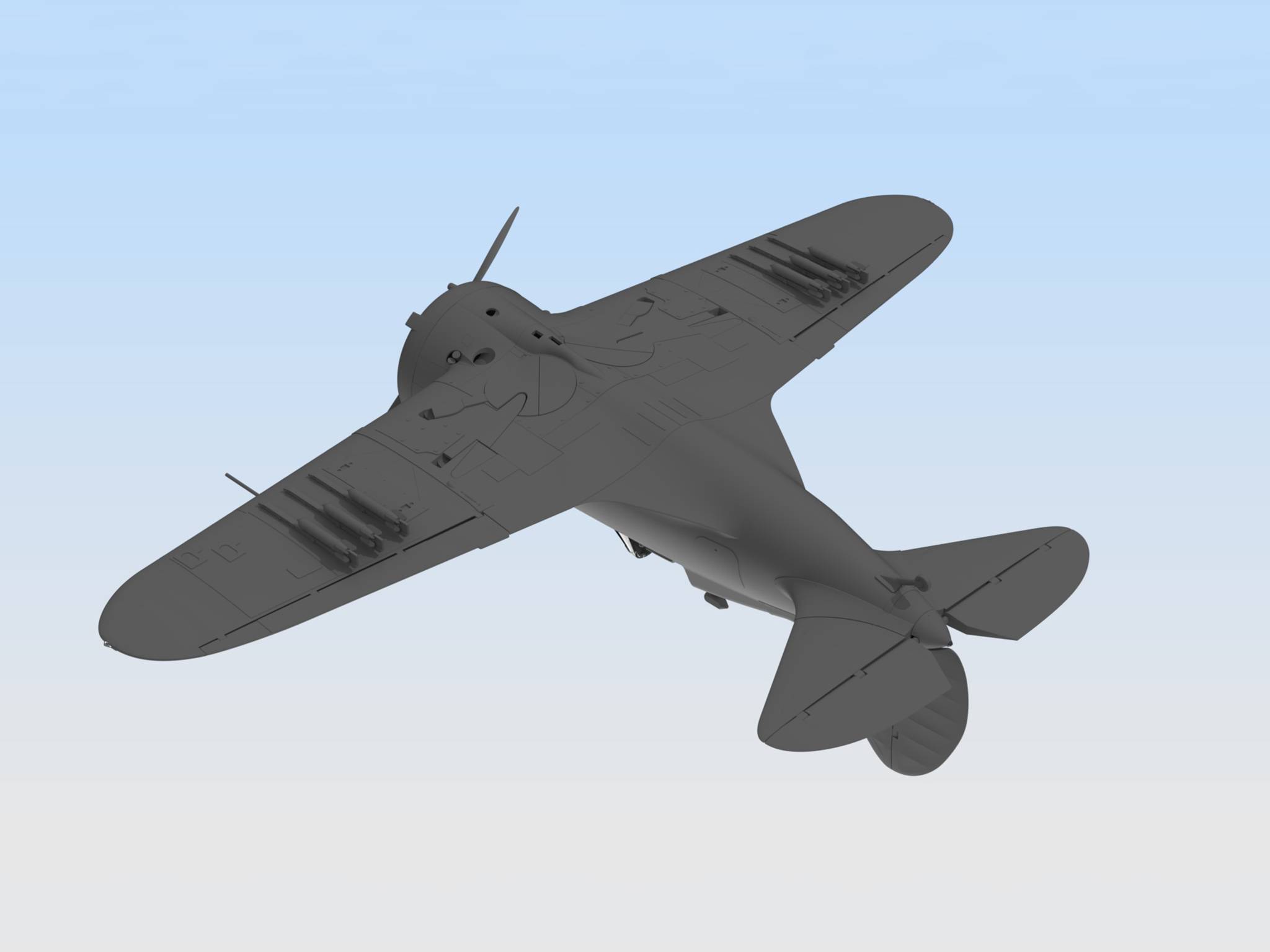 I-16 type 29 WWII Soviet Fighter – Image 3