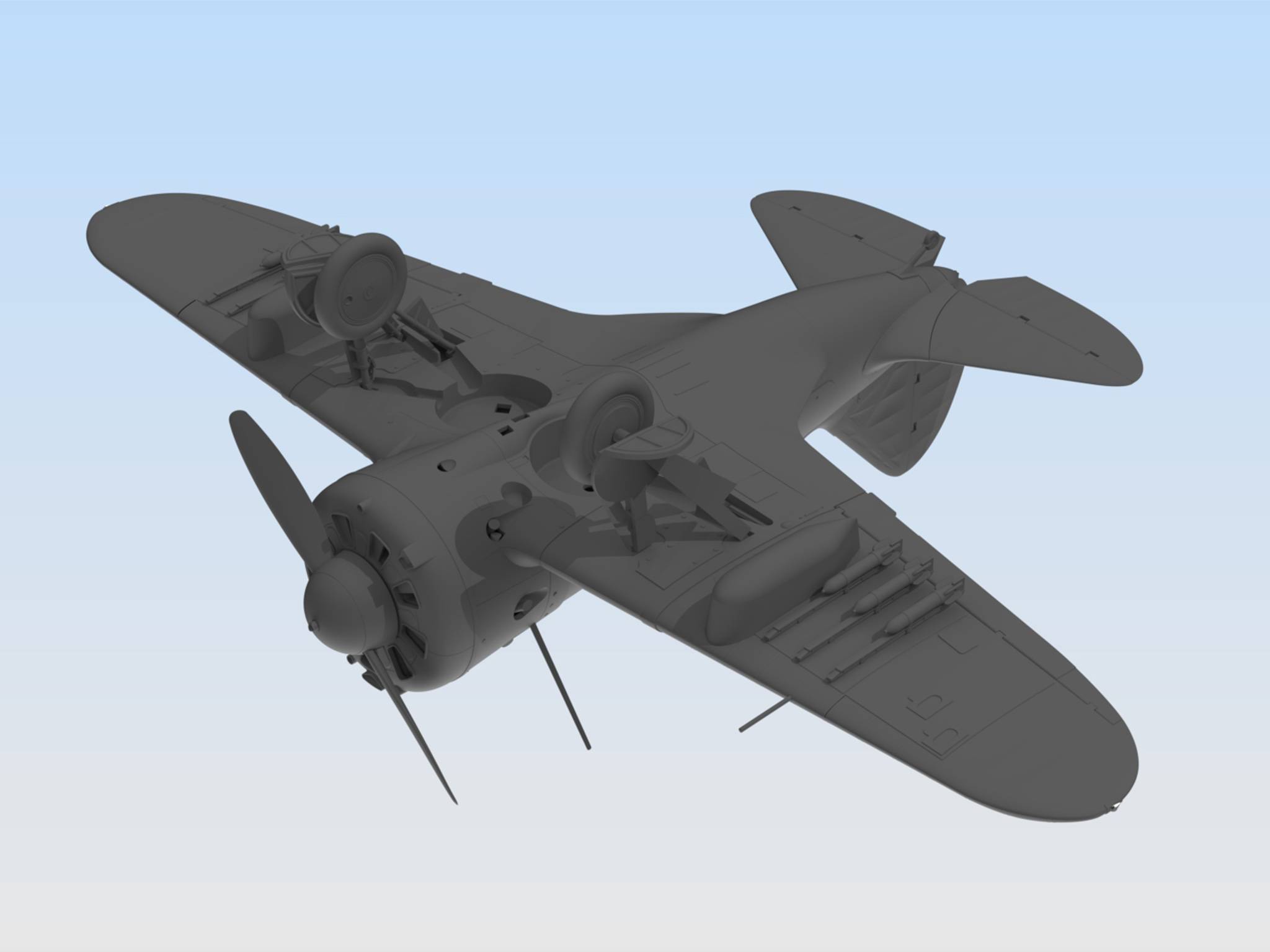 I-16 type 29 WWII Soviet Fighter – Image 4