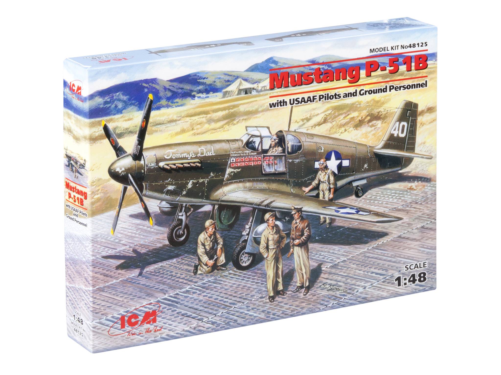 Mustang P-51B with USAAF Pilots and Ground Personnel – Image 8