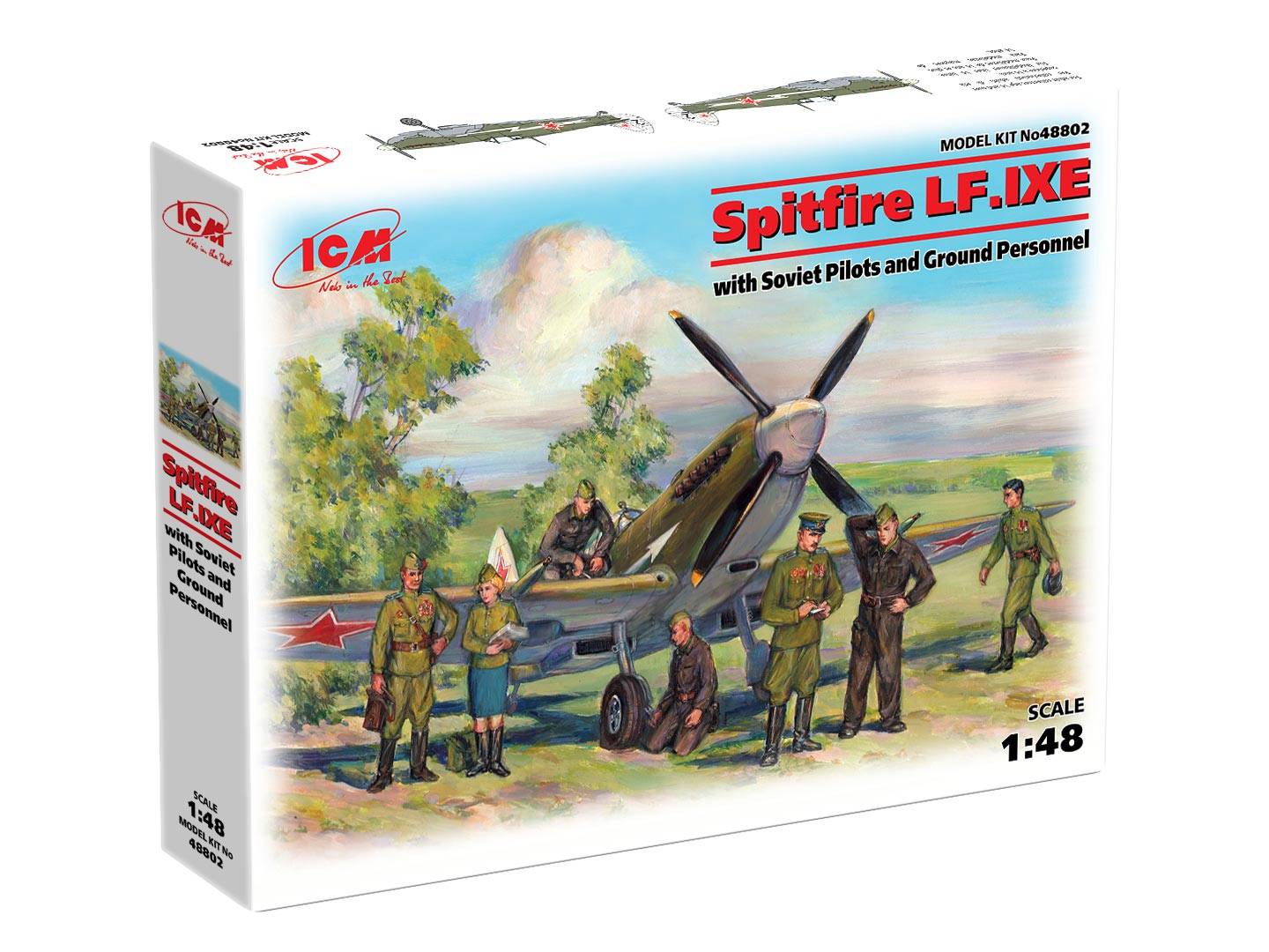 Spitfire LF.IXE with Soviet Pilots and Ground Personnel – Image 11