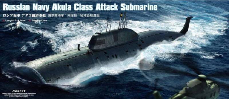 Russian Navy SSN Akula Class Attack Submarine