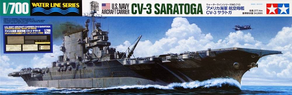 U.S. Navy Aircraft Carrier CV-3 Saratoga w/Pontos Model Detail Up Parts