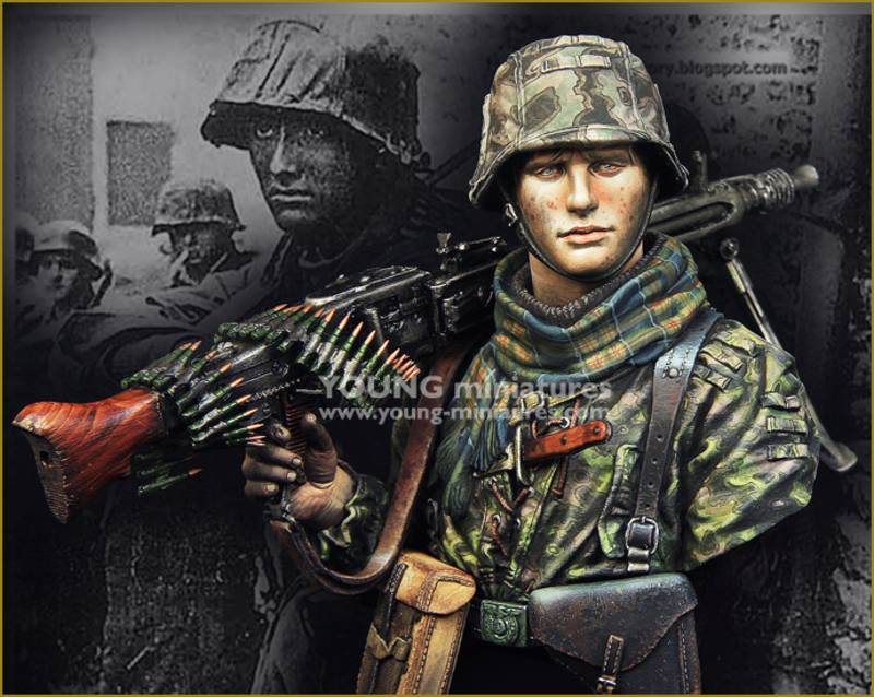 Waffen SS Young Machine Gunner 1944
