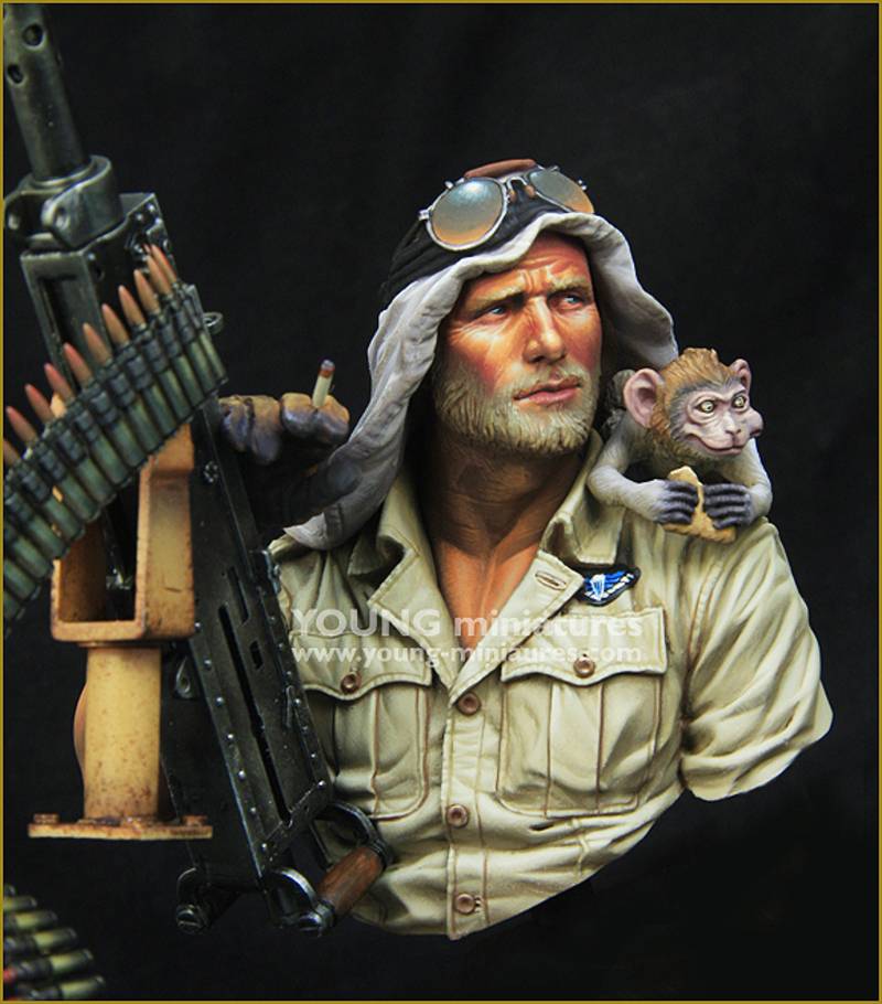 BRITISH SAS JEEP GUNNER North Africa 1941