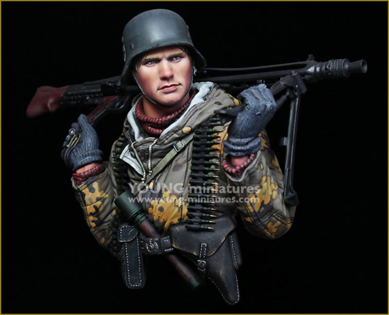 German Machine Gunner Eastern Front WWII