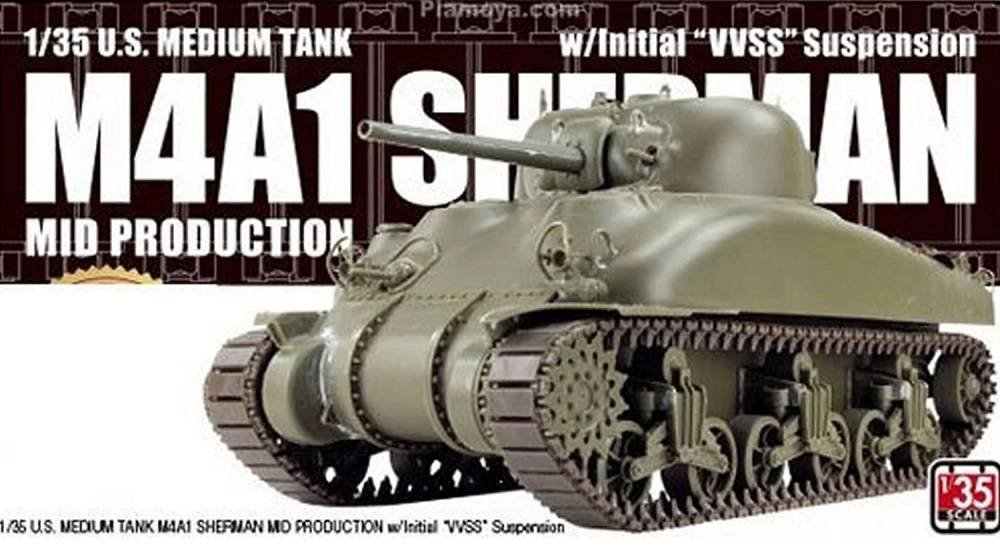 U.S. Medium Tank M4A1 Sherman Mid Production w/Initial `VVSS` Suspension