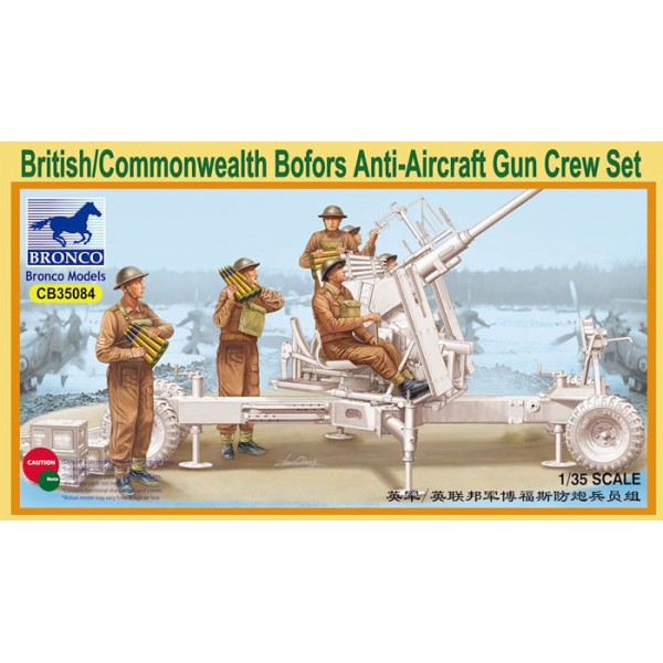 British Commonwealth Bofors Anti-Aircraft Gun Crew Set