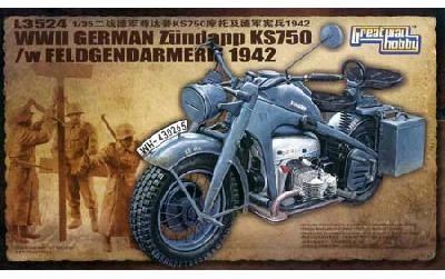 WWII German Zundapp KS 750 /w Feldgendarmerie 42