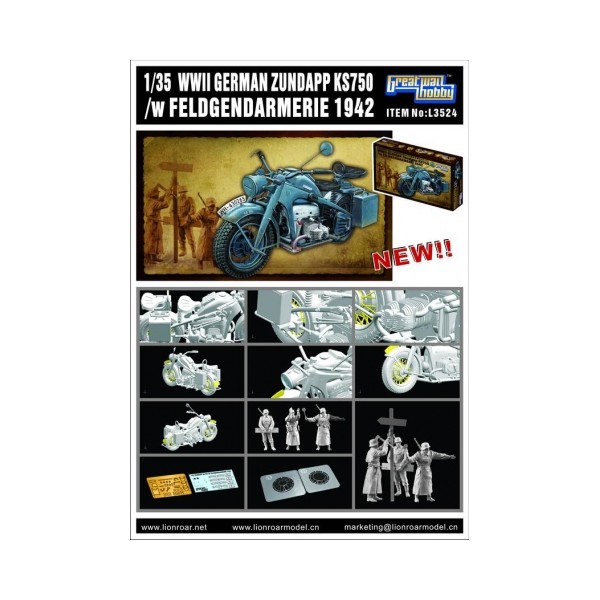 WWII German Zundapp KS 750 /w Feldgendarmerie 42 – Image 2